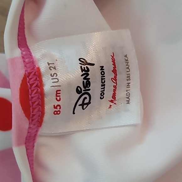 Disney Hanna Anderson Minnie Mouse Stripe Swimsuit 2T - Picture 3 of 3